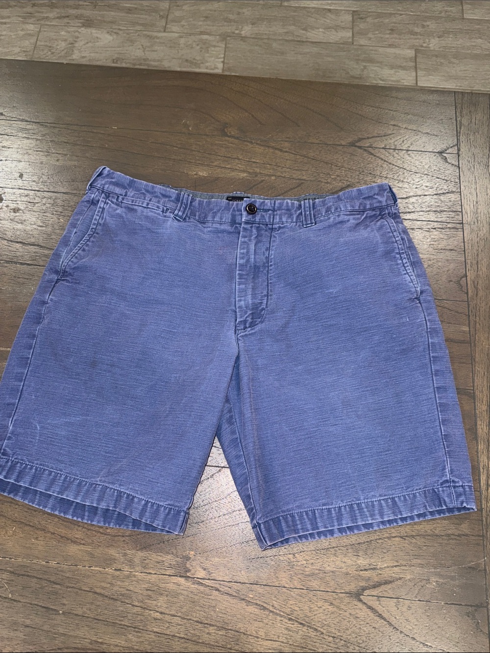 J. Crew Men’s Flat-Front Shorts in Indigo Blue